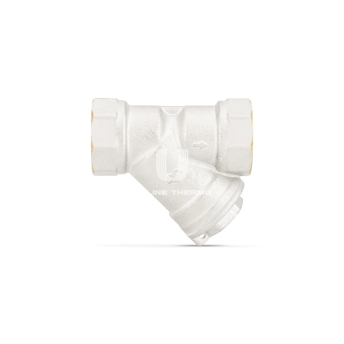 Косой фильтр механической (грубой) очистки Varmega VMFF01-N00808, 1 1/2", ВР-ВР, никелированный 