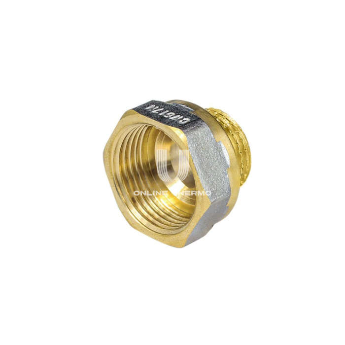 Переходник с внутренней и наружной резьбой Aquasfera 9021-11 ВР-НР 2"×1", никелированный 