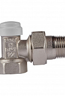 Комплект термостатический осевой с запорным угловым клапаном Royal Thermo RTE 07.011 (НС-1442892), DN15 1/2" ВР-НР, без преднастройки 