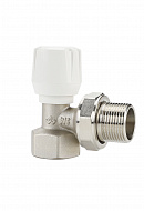 Радиаторный клапан (вентиль) ручной регулировки Varmega VM10003, 3/4" ВР-НР, угловой 