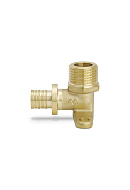 Угольник настенный (водорозетка) с наружной резьбой Varmega Slide-fit VM522001604, 16×1/2", с креплением, аксиальный 