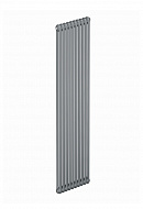 Стальной трубчатый радиатор Rifar Tubog 2180/08 3/4", нижний, титан, в комплекте термостатический клапан 
