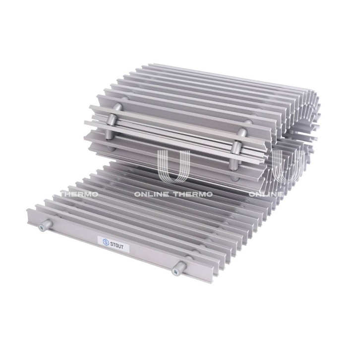 Конвектор внутрипольный Stout SCN-1100-0830120 (630 Вт), с естественной конвекцией 