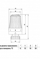 Комплект термостатический угловой с термоголовкой Ogint 1/2" ВР-НР, без преднастройки 
