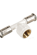 Тройник с внутренней резьбой Henco 13PKW-320532, 32х3/4"х32, белый, пресс-фитинг 