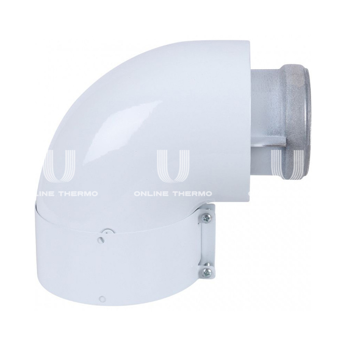 Отвод 90° Protherm 0020199402, 60/100 мм, алюминиевый, коаксиальный 