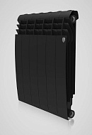 Биметаллический дизайн радиатор Royal Thermo BiLiner 500 Noir Sable (черный) - 6 секций, боковое подключение 