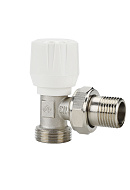 Радиаторный клапан (вентиль) ручной регулировки Varmega VM10002, 1/2" x 3/4"EK НР, угловой 