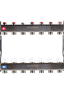Распределительный коллектор (группа) для отопления Rommer RMS-3200-000007 ВР 1", на 7 контуров 3/4" EK, нержавеющая сталь 