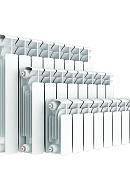 Биметаллический радиатор секционный Rifar Base 350, боковое подключение- 11 секций 