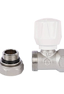 Радиаторный клапан (вентиль) ручной регулировки Stout SVR-2122-100015 1/2" ВР-НР, прямой, с уплотнением 