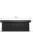 Конвектор внутрипольный Royal Thermo ATRIUM RT-A-110/300/1200-DG-U-AU, с естественной конвекцией, без вентилятора 