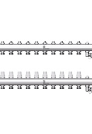 Распределительный коллектор (группа) Wester W903.10, 0-32-1905, 1", на 10 контуров 3/4" EK, нержавеющая сталь 