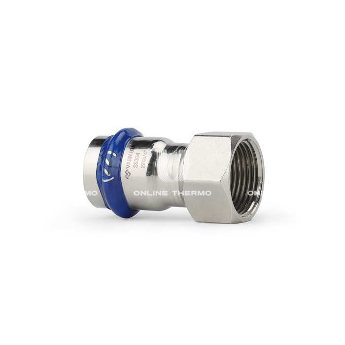Муфта раструбная Varmega Inox Press с внутренней резьбой VM705002805, 28×3/4" 