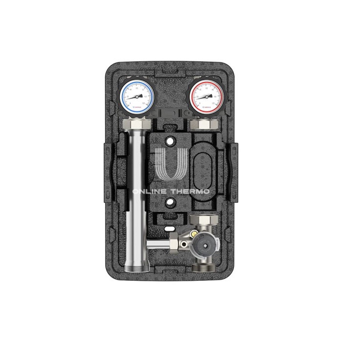 Насосная группа Varmega V-Flow VMPG12-250000, с 3-ходовым клапаном, DN25, нержавеющая сталь, без насоса и привода 