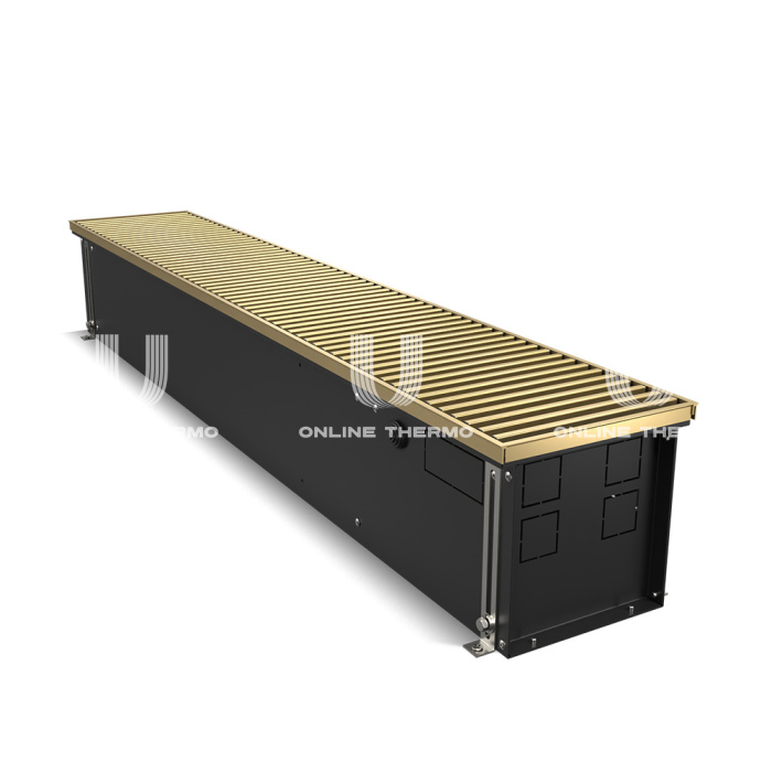 Конвектор внутрипольный Royal Thermo ATRIUM RT-A-190/200/2400-DG-U-AU, с естественной конвекцией, без вентилятора 