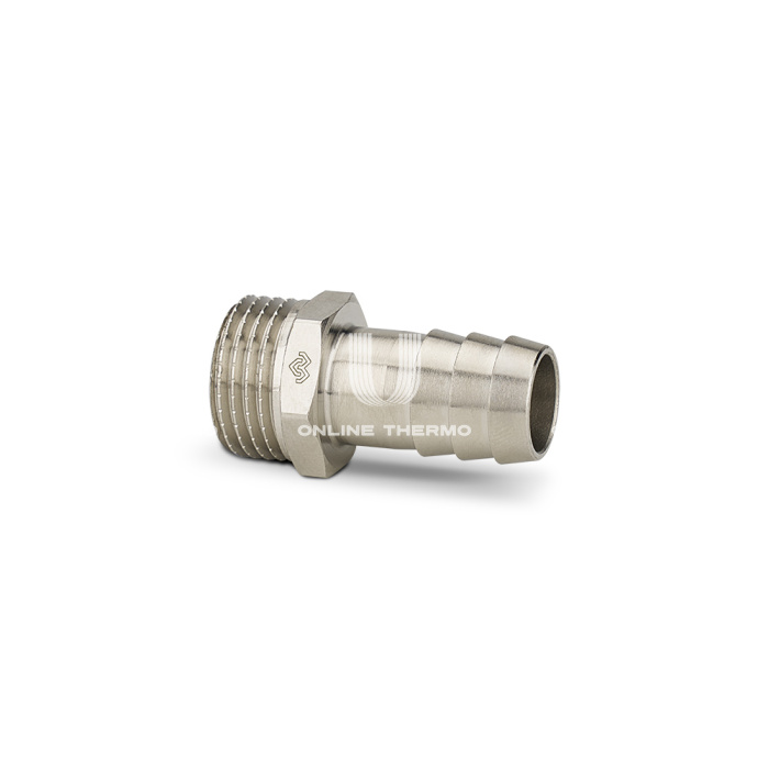 Штуцер с наружной резьбой Varmega НР 1/2"x15 мм, VMTF45-N000415, никелированный 