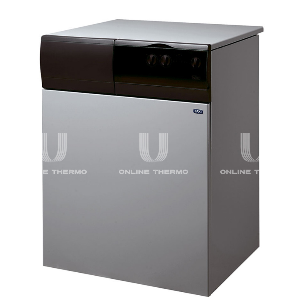 Напольный чугунный газовый котел Baxi SLIM 2.300i 5E WSB43430301-,  двухконтурный, открытая камера, 29.7 кВт, со встроенным бойлером 50 л  купить по хорошей цене в интернет- магазине OnlineThermo