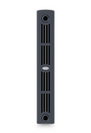 Биметаллический радиатор секционный Rifar Supremo 350, боковое подключение - 12 секций, титан 