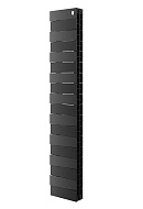 Биметаллический дизайн радиатор Royal Thermo PianoForte Tower 200 Noir Sable (черный) - 18 секций, нижнее / верхнее раздельное подключение 