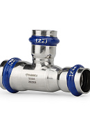 Тройник раструбный Varmega Inox Press переходной VM719282222, 28×22×22 мм 