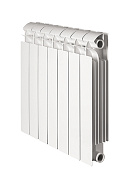 Биметаллический радиатор Global Style Plus 350, белый - 12 секций, боковое подключение 