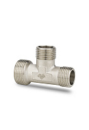 Тройник переходной с наружной резьбой Varmega НР 3/4"x1/2"x1/2", VMTF19-N050404, никелированный 