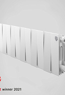 Биметаллический дизайн радиатор Royal Thermo PianoForte 200 Bianco Traffico (белый) - 16 секций, боковое подключение 