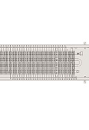 Конвектор внутрипольный Vitron ВК.65.300.2000.4ТГ (620 Вт), с естественной конвекцией (без вентилятора) 