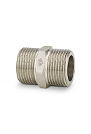 Ниппель равносторонний Varmega 1/2", VMTF29-N000404, никелированный, удлиненный 