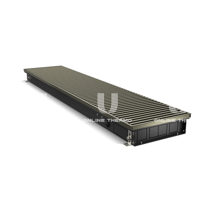 Конвектор внутрипольный Royal Thermo ATRIUM RT-A-75/250/2800-DG-U-DB, с естественной конвекцией, без вентилятора 