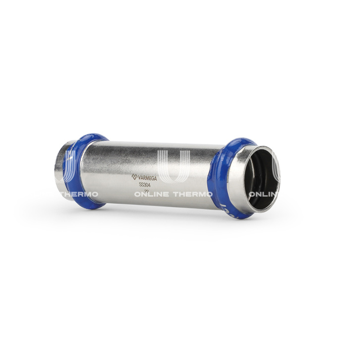 Муфта двухраструбная Varmega Inox Press надвижная VM703005454, 54×54 мм 