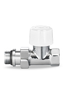 Термостатический клапан (терморегулятор) Varmega VMDV06-410404, 1/2" ВР-НР, прямой, хром 