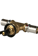Вентиль под пресс-обжим с хромированной ручкой Stout SFP-0014-002020, 20 мм 