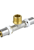 Тройник с наружной резьбой Aquasfera 8012-03, 3/4"×20 мм, пресс-фитинг 