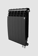 Биметаллический радиатор Royal Thermo BiLiner 500 Noir Sable (черный) VR - 12 секций, нижнее подключение 