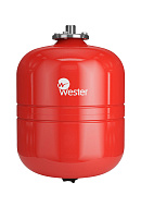 Расширительный бак для отопления Wester WRV18, 18 л, красный, вертикальный, подвесной 
