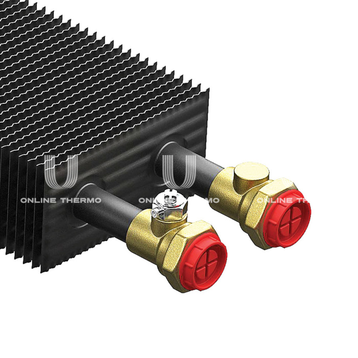 Конвектор внутрипольный Royal Thermo ATRIUM RT-A-110/250/3000-DG-U-DB, с естественной конвекцией, без вентилятора 