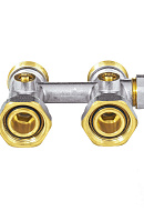 Узел нижнего подключения Aquasfera 5014-01 3/4"EKх3/4"EK НР-ВР, прямой, для однотрубных систем 