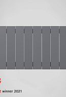 Биметаллический дизайн радиатор Royal Thermo PianoForte 300 Silver Satin (серый) - 16 секций, боковое подключение 