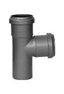 Тройник 87º PP (полипропилен) Синикон Стандарт 508011.R D40х40 мм 