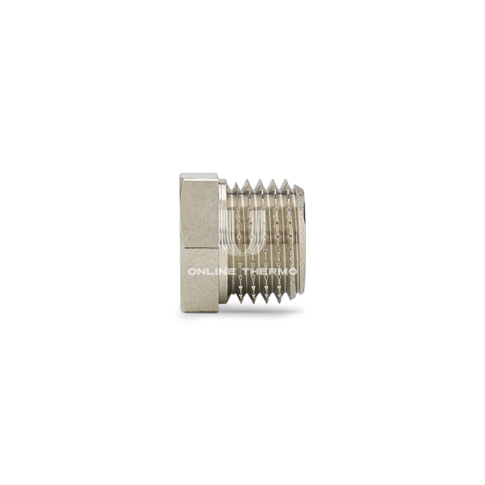 Заглушка с наружной резьбой Varmega НР 1/2", VMTF34-N000004, никелированная 
