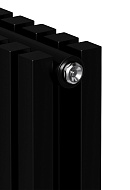 Стальной трубчатый дизайн-радиатор Royal Thermo Shift Q30 C2180/04, боковой, черный матовый, с креплением 
