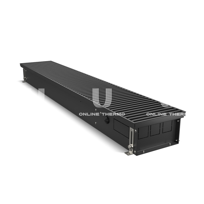 Конвектор внутрипольный Royal Thermo ATRIUM RT-A-110/200/800-DG-U-BL, с естественной конвекцией, без вентилятора 
