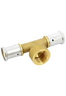 Тройник с внутренней резьбой Henco 13P-320532, 32x3/4"x32, латунь, пресс-фитинг 