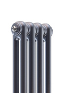 Стальной трубчатый радиатор Rifar Tubog 2180/06 3/4", нижний, титан, в комплекте термостатический клапан 
