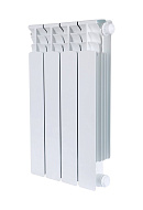 Биметаллический радиатор STOUT Space 500, белый - 4 секции, нижнее правое подключение 