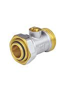 Узел нижнего подключения Aquasfera 5011-01 3/4"EKх3/4"EK НР-ВР, прямой, одинарный раздельный, для двухтрубных систем 