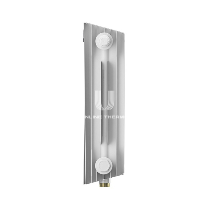 Биметаллический дизайн радиатор Royal Thermo PianoForte VD 300 Bianco Traffico (белый) VDR80 - 10 секций, нижнее правое подключение, 80мм 