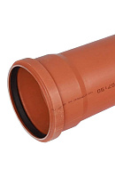 Труба канализационная PVC-U (НПВХ) Синикон 22020.R SN4, D160 мм, 2 м 